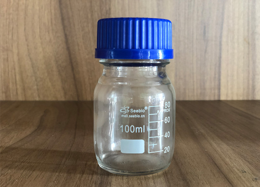 藍(lán)蓋試劑瓶，透明，100ml