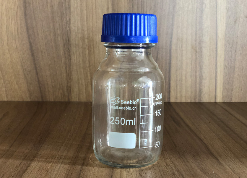 藍(lán)蓋試劑瓶，透明，250ml