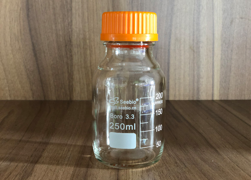 黃蓋試劑瓶，透明，250ml